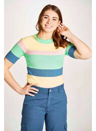 Pull col roulé vert STIEN EDLUND femme