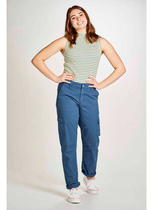 Pantalon cargo bleu STIEN EDLUND pour femme