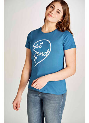 T-shirt bleu STIEN EDLUND pour femme