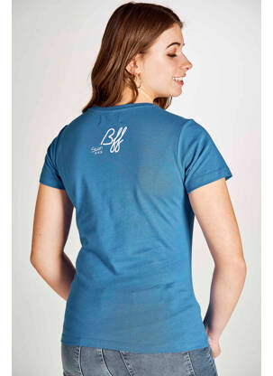 T-shirt bleu STIEN EDLUND femme