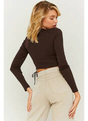 T-shirt marron TALLY WEIJL pour femme seconde vue