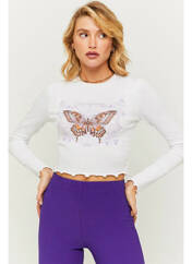 T-shirt blanc TALLY WEIJL pour femme seconde vue