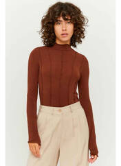 T-shirt marron TALLY WEIJL pour femme seconde vue