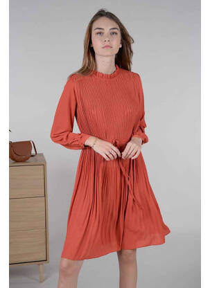 Robe mi-longue orange MOLLY BRACKEN femme