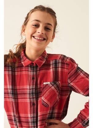 Chemise manches longues rouge GARCIA fille