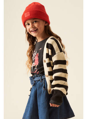 Gilet manches longues beige GARCIA pour fille