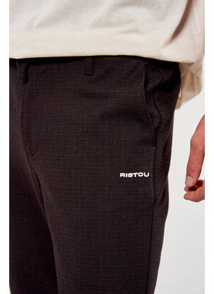 Pantalon chino marron TOURIST LEMC homme