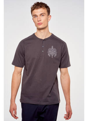T-shirt gris TOURIST LEMC homme