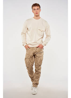 Sweat-shirt beige TOURIST LEMC homme