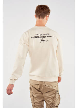 Sweat-shirt beige TOURIST LEMC homme