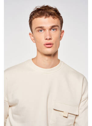 Sweat-shirt beige TOURIST LEMC homme