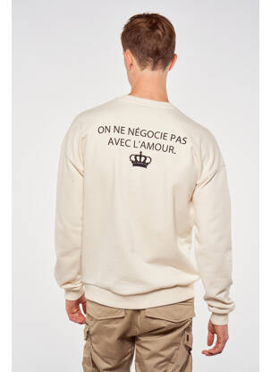 Sweat-shirt beige TOURIST LEMC homme