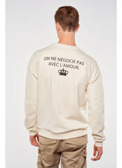 Sweat-shirt beige TOURIST LEMC pour homme seconde vue