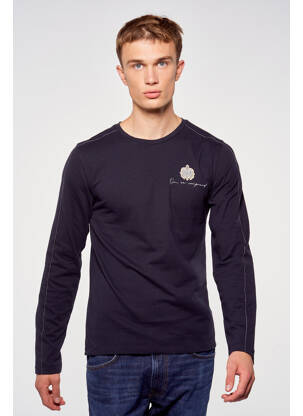 T-shirt bleu TOURIST LEMC homme