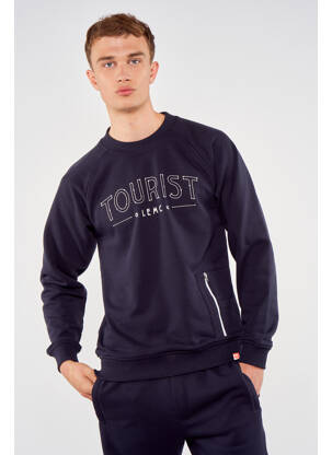 Sweat-shirt bleu TOURIST LEMC homme