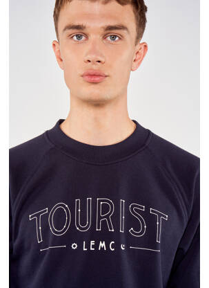 Sweat-shirt bleu TOURIST LEMC homme