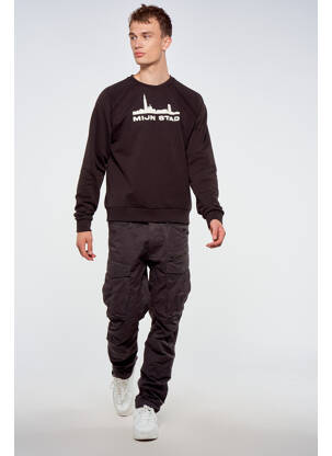 Sweat-shirt marron TOURIST LEMC homme