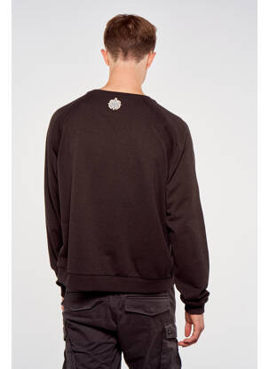 Sweat-shirt marron TOURIST LEMC homme