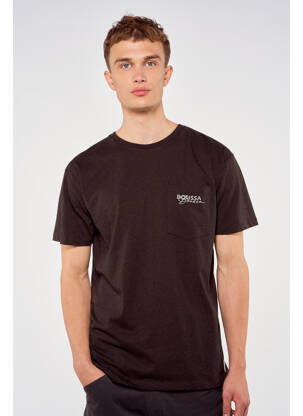 T-shirt marron TOURIST LEMC homme