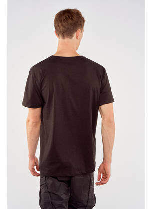T-shirt marron TOURIST LEMC homme