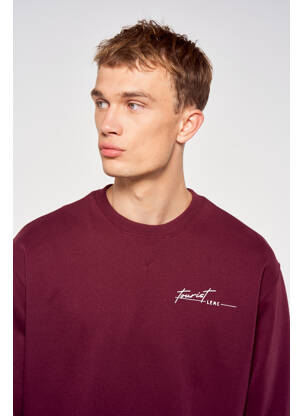 Sweat-shirt rouge TOURIST LEMC homme