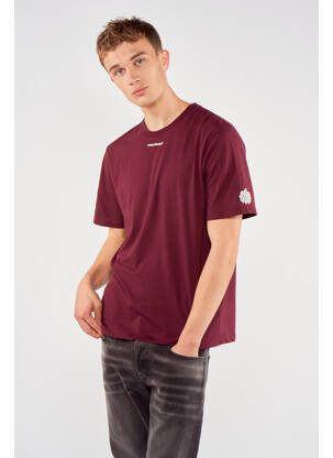 T-shirt rouge TOURIST LEMC homme