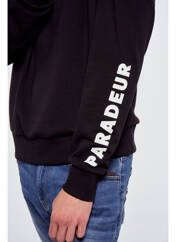 Sweat-shirt à capuche noir TOURIST LEMC pour homme seconde vue