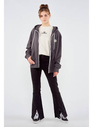 Gilet manches longues gris TOURIST LEMC femme