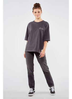 T-shirt gris TOURIST LEMC femme
