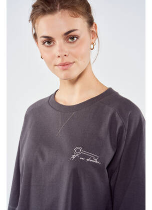 T-shirt gris TOURIST LEMC femme