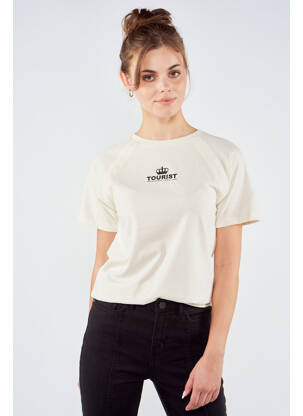 T-shirt beige TOURIST LEMC femme
