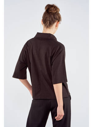 Polo marron TOURIST LEMC femme