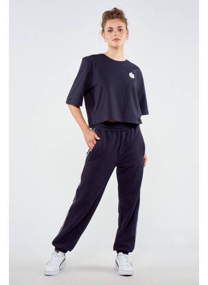 T-shirt bleu TOURIST LEMC femme