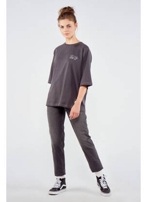 T-shirt gris TOURIST LEMC femme