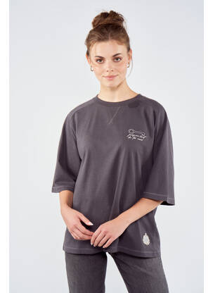 T-shirt gris TOURIST LEMC femme