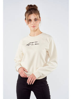 Sweat-shirt beige TOURIST LEMC femme
