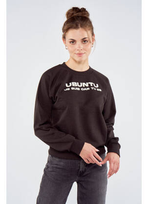 Sweat-shirt marron TOURIST LEMC femme