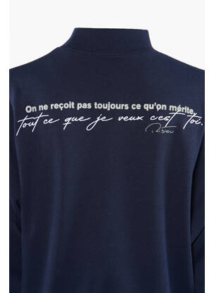 Sweat-shirt bleu TOURIST LEMC femme