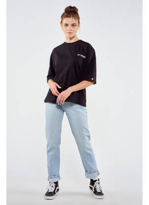 T-shirt noir TOURIST LEMC femme
