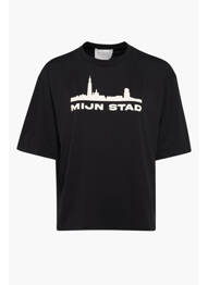 T-shirt noir TOURIST LEMC femme