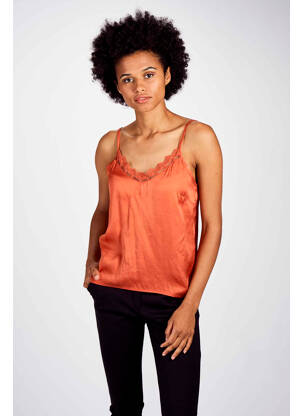 Top orange BELLITA pour femme