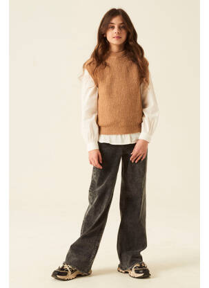 Pull marron GARCIA fille