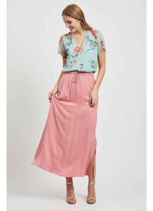 Jupe longue rose VILA femme