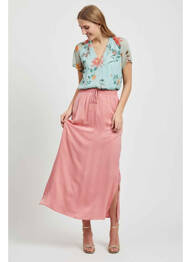 Jupe longue rose VILA femme