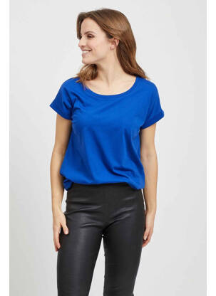 T-shirt bleu VILA pour femme