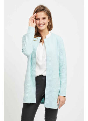 Gilet manches longues bleu VILA pour femme