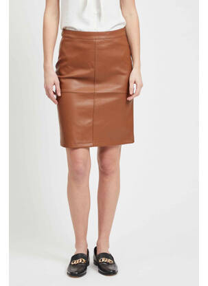Jupe mi-longue marron VILA femme