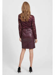 Jupe courte rouge VILA pour femme seconde vue