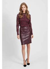 Jupe courte rouge VILA pour femme seconde vue