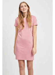 Robe courte rose VILA femme